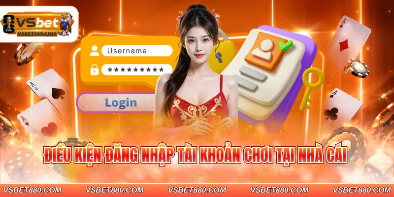 Điều kiện đăng nhập tài khoản chơi tại nhà cái 