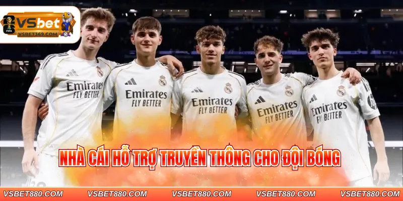 Nhà cái hỗ trợ truyền thông cho đội bóng